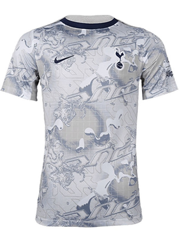 Tottenham Hotspur maillot d'entraînement de football pour adultes tenue de sport grise pour hommes haut de gamme 2025-2026